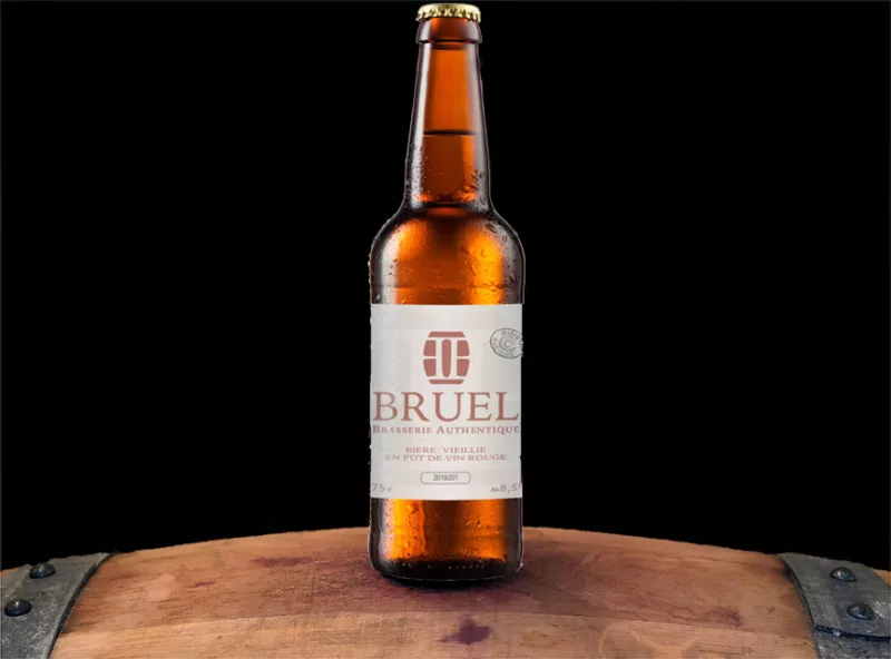 Bière mûrie en fût de vin rouge artisanale Brasserie Bruel