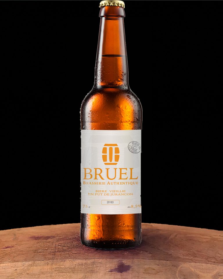 Bière mûrie en fût de Jurançon artisanale Brasserie Bruel