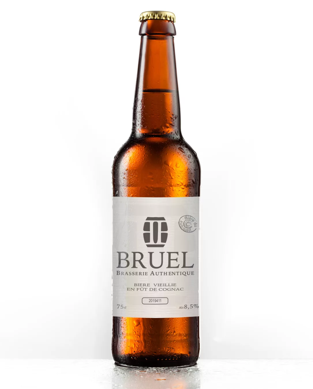 Bière mûrie en fût de Cognac artisanale Brasserie Bruel
