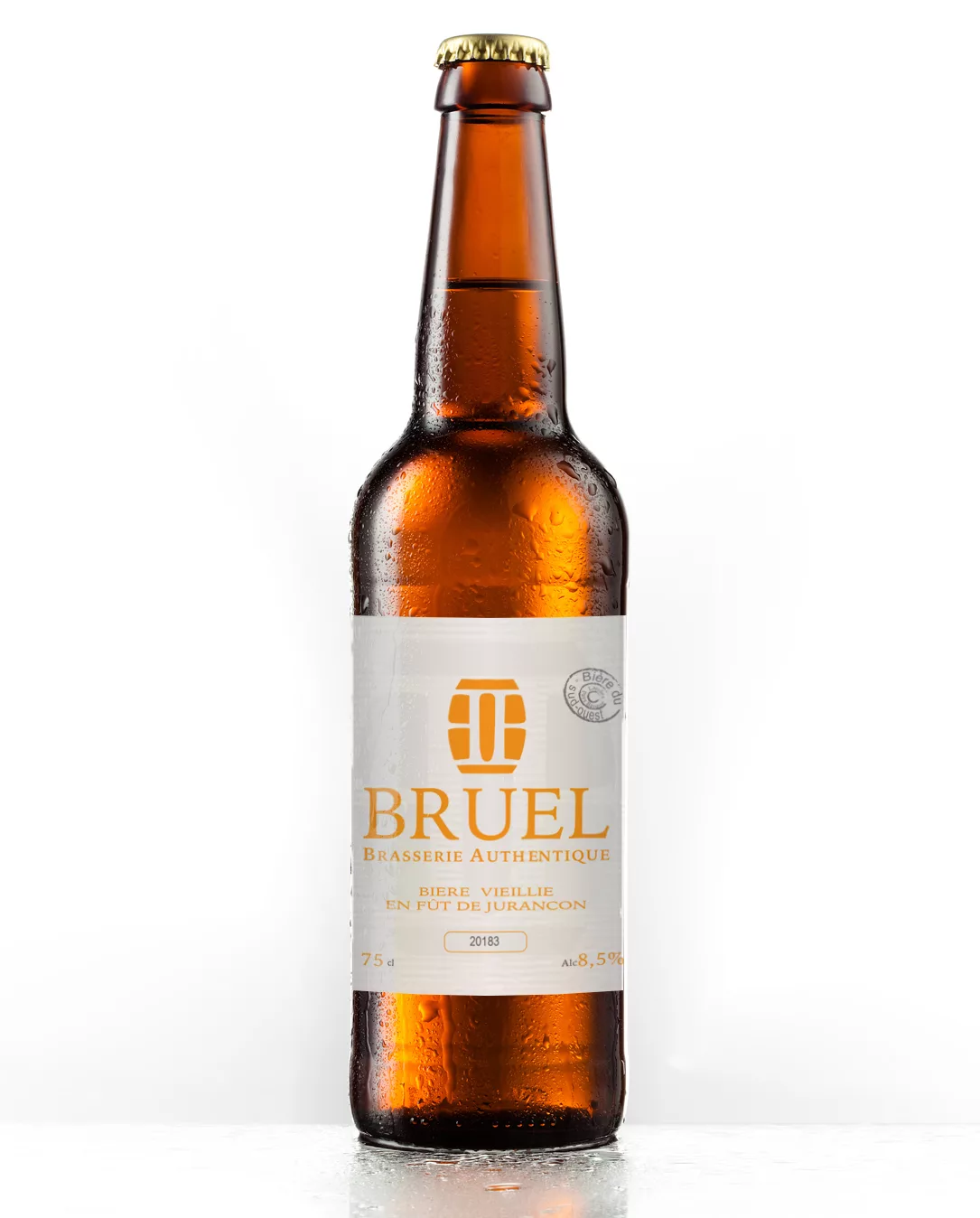 Bière mûrie en fût de Jurançon artisanale Brasserie Bruel
