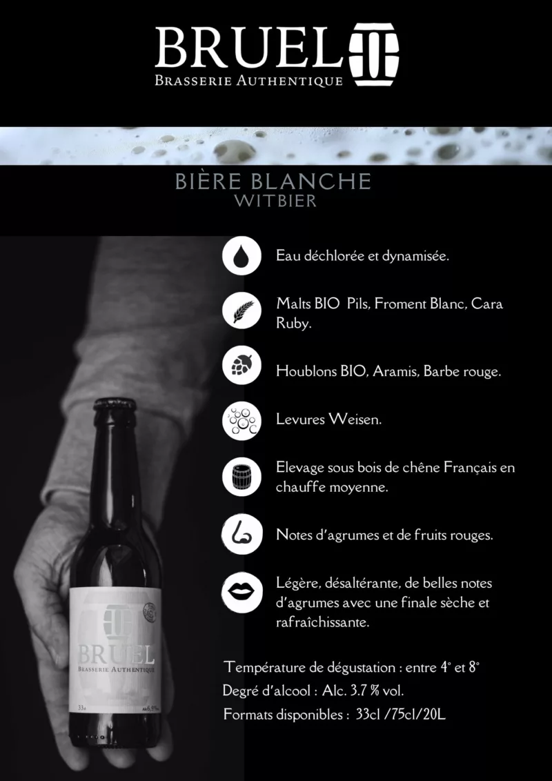 Bière blanche artisanale Witbier Pays Basque Landes